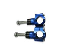 Manillar Elevador Abrazadera Abrazadera De Manillar Ajustable De Aluminio CNC De 10 X 1.5 Mm Para Motocicleta 28 Mm Montaje R(Blue-)