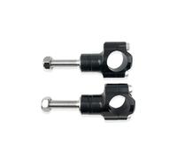Manillar Elevador Abrazadera Abrazadera De Manillar Ajustable De Aluminio CNC De 10 X 1.5 Mm Para Motocicleta 28 Mm Montaje R(Black-)