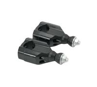 Manillar Elevador Abrazadera Abrazaderas Elevadoras Para Manillar Motocicleta CNC 2 Piezas 1 1/8" Y 28 Mm Aluminio Mecanizado Con Precisión Manillar Izquierdo Derecho.(Black)