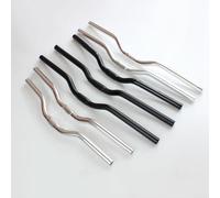 Manillar ergonómico de aleación de aluminio de 25 4 mm para bicicletas de montaña y carretera, perfecto para paseos aventureros (negro, 520 mm)