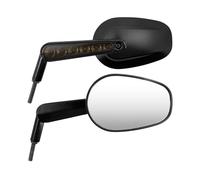 Manillar Espejo Motocicleta Espejos Retrovisores Laterales Luces LED 8 Mm Motocicletas para Touring para OAD King, para Softail para Sportster Y V-Rod 2014-2023.