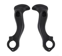 Manillar extendido para bicicleta con efecto fluorescente, compatible con barras de 22 mm de diámetro, compuesto de fibra de nailon ligero, ángulos ajustables para mayor comodidad de conducción