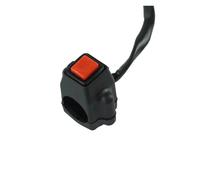 Manillar interruptores moto Ajuste para Yamaha para Honda Dit Bike Botón de interruptor arranque encendido con conector cánula cuadrada Interruptor moto(Red)