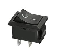 Manillar interruptores moto Apto para paneles de embarcaciones alta resistencia y sistemas vehículos recreativos Interruptor basculante palanca KCD1 - Función ON-OFF(Black 2Pin,100)