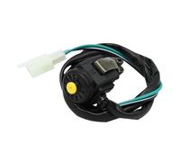 Manillar interruptores moto Compatible con Yamaha ATV UTV Compatible K&TM Compatible Honda Compatible Kawasaki Etc Interruptor de arranque y apagado motocicleta NO/OFF Interruptor moto(Yellow)