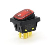 Manillar interruptores moto Interruptor basculante resistente al agua de 4 pines IP67, ideal para accesorios barcos y automóviles, interruptores palanca(D4-0321-21R,110-220)