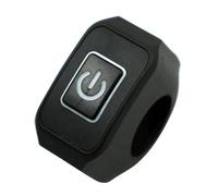 Manillar interruptores moto Interruptor de motocicleta 22MM, resistente al agua con botón Control luz, montaje en manillar, accesorios interruptores encendido/apagado Interruptor moto(D)