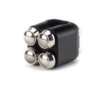 Manillar interruptores moto Manillar de 25mm y 22mm, interruptores M 4 botones, interruptor arranque luz bocina motocicleta, Control aluminio para(22mm Black Chrome)