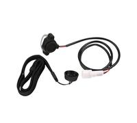 Manillar interruptores moto Para GAS Ajuste para HONDA para MONTESA para motor SHERCO Tapa superior del interruptor de emergencia con correa para la muñeca Pulsador de arranque moto(Black)