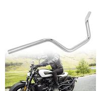 Manillar Moto 22 mm, Manillar Gran Altura para XL 883 XL 1200 Cruiser Bobber Custom Chopper Softail Dyna Tour Glide Road CG125-Cromo