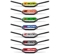 Manillar moto cross 22mm - Bajo - Aluminio Street Roadster Hornet CB Bandit GSR Z750 FZ6 FZ1 FAZER 600 750 1000 50 FZS XJR XJ6 Z650 ZR7 SCAR - Protector negro