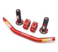 Manillar Moto Mtb,Manillar de Motocicleta HandleBar Pads Pro Taper Grips CNC Pinza de grasa Barra 1-1/8 "Motocicleta motocrós motocicleta bicicleta 28 mm for SX SXF EXC XCW ExcF(E)