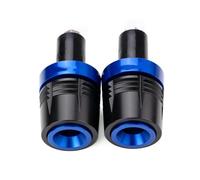 Manillar Motocicleta Agarres Tapones Tapas Deslizadores para Triumph | Para Street Triple 765 RS S R 765RS Street Triple 675 Trident 660 Tapones de extremo del manillar de la motocicleta(AZUL)