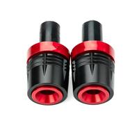 Manillar Motocicleta Agarres Tapones Tapas Deslizadores para Triumph | Para Street Triple 765 RS S R 765RS Street Triple 675 Trident 660 Tapones de extremo del manillar de la motocicleta(ROJO)