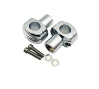 Manillar Motocicleta Elevador Kit de elevadores de Manillar con Abrazadera Fija de 1" y 25 mm para Sportster,para Dyna, CBR, Bobber para Chopper.(C Chrome)