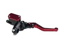 Manillar Palancas Embrague Freno Bomba Freno Embrague Motocicleta 7 Colores 7/8" 22 Mm Con Orificio Espejo M 10 Pistón Cilindro Maestro Bomba Hidráulica 14 Mm Manija Frenos Motocicleta(Red Right)