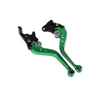 Manillar Palancas Embrague Freno Palanca Tambor Embrague Freno Ajustable Universal Para Motocicleta(Green)