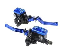 Manillar Palancas Embrague Freno Para Manillar De Motocicleta De 7/8 "22 Mm Palancas De Cilindro Maestro Mango Bomba Freno Hidráulico Embrague Manija Frenos Motocicleta(Blue)