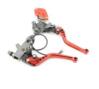 Manillar Palancas Embrague Freno Para Msx125 Para Msx 125 7/8 "22 Mm Manijas Ajuste Freno Manillar Palancas Cilindro Maestro Embrague Hidráulico(Orange AB 1 Pair)