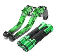 Manillar Palancas Embrague Freno Para Para YZ 600 1986 1987 1988 Accesorios De Motocicleta Palancas De Embrague De Freno Ajustables Mango Manillar Agarre(Green)