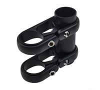 Manillar plegable de aleación de aluminio para manillar de bicicleta de doble vástago para manillares de 25 4 mm, diseñado para una mayor estabilidad y un manillar limpio plegable en bicicletas