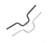 Manillar plegable de precisión de 25,4 mm, abrazadera de 580 mm de ancho con vástago elevado para marcos de bicicleta estilo Brompton (25,4 x 580 x 160 mm, negro)