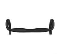 Manillar redondo de aluminio para bicicleta de carretera de 31 8 mm con curva hacia afuera de 15 grados para una mejor aerodinámica (31,8 x 420 mm plano)