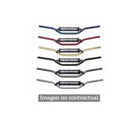 Manillar Renthal motocross alto Button plata con protector negro 764-01-SI-01-185