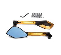 Manillar Retrovisores Espejos Motocicleta Espejos Retrovisores Antideslumbrantes con Efecto Ojo De Halcón Azulado para Manillar Motocicleta, Accesorios para Xmax 125 250 300 400