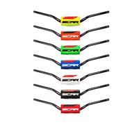 Manillar SCAR Ø 28,6mm (1 1/8") - Villopoto Stewart Style - Protector rojo