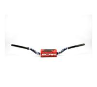 Manillar scar o² color yamaha yz/yzf Ø28,6mm-azul oscuro/protector rojo para
