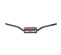Manillar scar o² new crf/kx Ø28,6mm-negro/protector azul oscuro para moto
