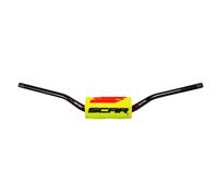 Manillar scar o² rc Ø28,6mm-negro/protector amarillo para moto repuestos