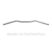 Manillar trw aluminio 22 mm superbike plata mate para moto repuestos accesorios