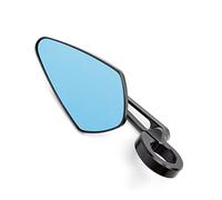 Manillar Universal De 7/8 "y 22mm Para KAWASAKI Z125 Z650 Z 750 Z800 Z900 ER6N Espejos Extremo Barra Aluminio CNC Para Motocicleta Espejo Retrovisor Lateral(One Piece black)