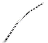 Manillar Universal de Motocicleta de 22 mm - Aluminio para Chopper Cruiser Bobber Scooter - Estilo Retro (Plata)