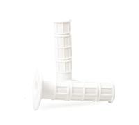 Manillar Universal for motocicleta de 22/24mm, pieza de manillar, empuñadura de Gel, mango de freno, cono de goma, motocross, Dirt Pit Bike(White)