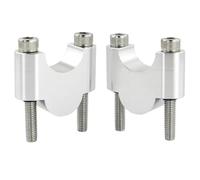 Manillares Moto Alzas Para FZ6 Para Fazer Para XJR400 Para XJ6 Para Diversion Para TDM900 Para FZ8-N Para FZ8-S Elevadores Manillar Motocicleta 22 Mm 7/8"(Silver,20mm)