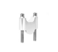 Manillares Moto Alzas Universal 28mm 22mm Elevador Manillar Abrazadera Manillar Montaje(Silver,28mm)