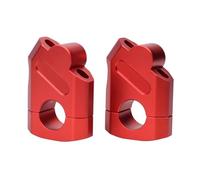 Manillares Moto Elevador Para FZ150i Para XJ6 Para FZ150 Para MT15 7/8 "22 Mm Elevador Manillar Abrazadera Elevada Adaptador Montaje Movimiento Trasero(Red)