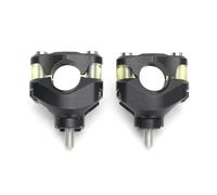 Manillares para moto Ajuste para 690 Duke 790 Adv 1190 ADV 1290 Super Adventure elevadores de manillar de 28mm barra de montaje amortiguación manillar progresiva ajustable Motocicleta Manillar(Black)