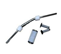 Manillares para moto Ajuste para EXC CRF 450 KXF KLX Monster 696 R6 manillar de motocicleta 28mm barra gruesa Dirt Pit Bike CNC barras de mango de aleación Manillar Moto(Titanium set A)