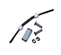 Manillares para moto Ajuste para EXC CRF 450 KXF KLX Monster 696 R6 manillar de motocicleta 28mm barra gruesa Dirt Pit Bike CNC barras de mango de aleación Manillar Moto(Black set B)