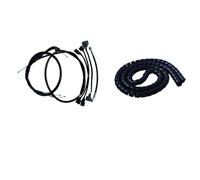 Manillares para moto Ajuste para Vulcans 650 Ajuste para Vulcan S 650 S650 Mango grueso de 22 mm Manillar de suspensión de mono Manillar modificado compatible Manillar Moto(Longer cable wire)