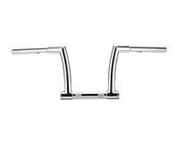 Manillares para moto Apto para 2007 en adelante Apto para Sportster XL 883 XL1200 2006-2017 Apto para Street Bob 1996-2005 Wide Glide 8" Rise 1.25" Moto Contrapesos Manillar(8 inch Chrome)