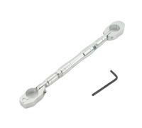 Manillares para moto Barra de equilibrio para motocicleta, barra transversal de aluminio CNC Universal de 22mm, manillar reforzado, motocicleta extendida Motocicleta Manillar(Silver)