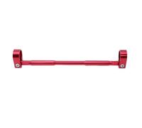 Manillares para moto Barra de equilibrio Universal de 22mm, barra transversal de aluminio CNC, manillar reforzado, palanca de refuerzo extendida para motocicleta Motocicleta Manillar(Red)