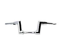 Manillares para moto Bomba hidráulica única para motocicleta Road King Breakout Street Bob Low Rider Fat Boy, manillar de 2 pulgadas Moto Contrapesos Manillar(8 inch Chrome B)