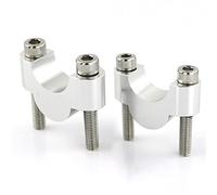 Manillares para moto Compatible Con Aprilia Para Tuareg 660 2022 2023 2024 1 1/8 "28 Mm Piezas De Motocicleta Adaptador De Abrazadera De Elevador De Manillar Kit De Elevación Hacia Atrás(Silver,20mm)