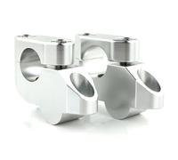 Manillares para moto Compatible Con Para G310R R1200R F800S F800ST R1150R R1150R 22 Mm 7/8 "Elevadores De Manillar Montaje Elevador De Barra Estándar Extender Hacia Atrás Movido(Silver)